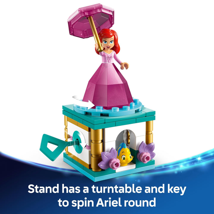 LEGO ǀ Disney Twirling Ariel Building Toy - Spinning Playset for 5+ Year Olds