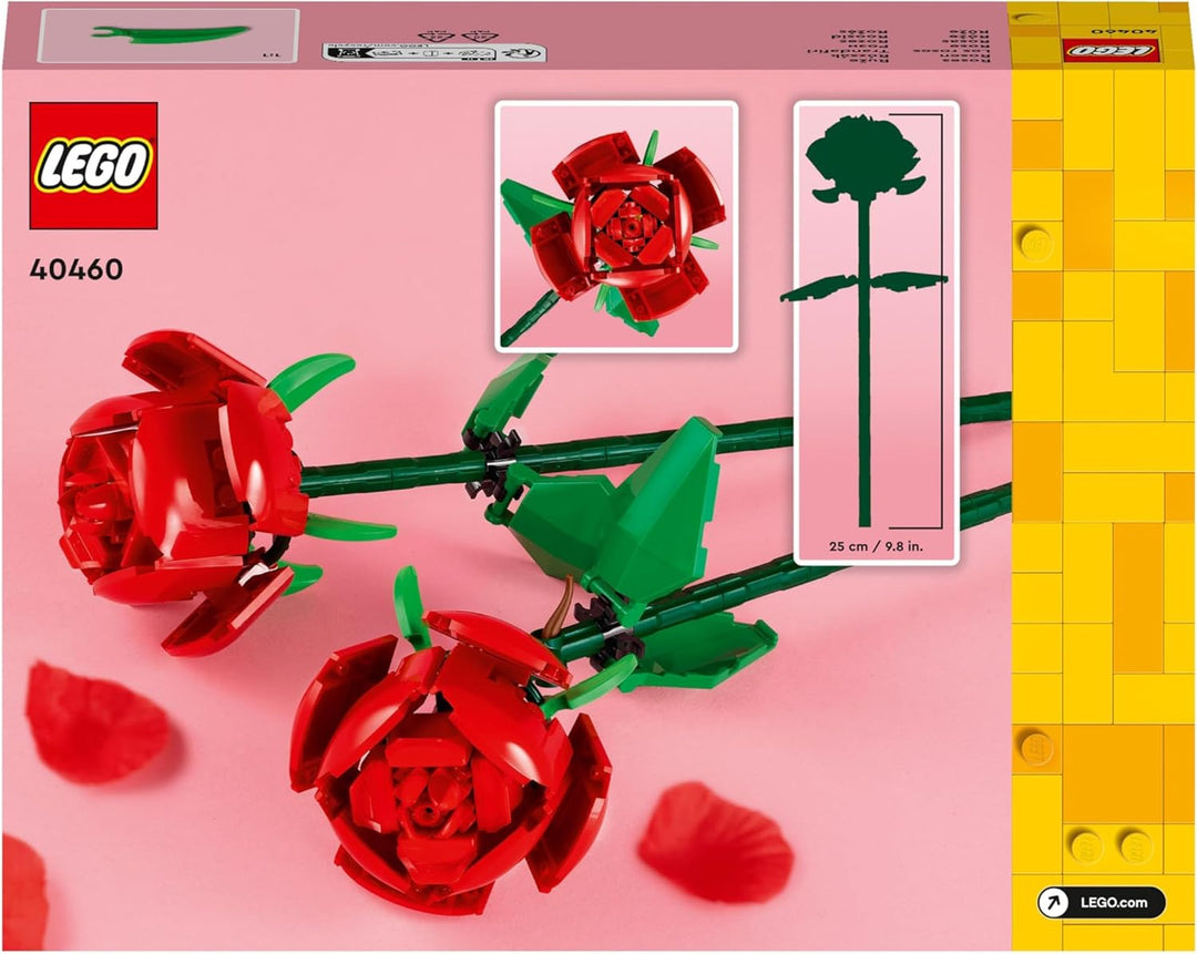 LEGO Creator Roses 40460 - Buildable Flower Bouquet Set for Home Decor