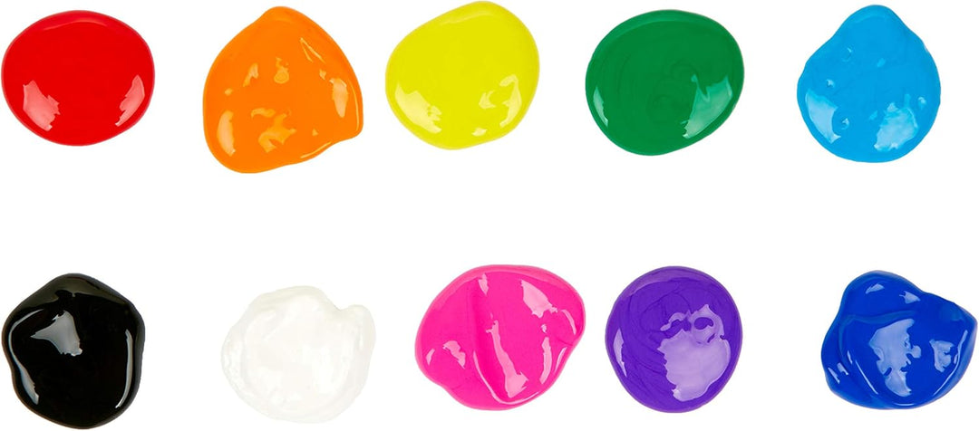 Crayola 10 ct Washable Kids' Paint - Assorted Colors, 2 oz Bottles