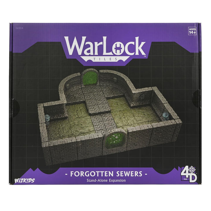 WarLock Tiles Core Set: Forgotten Sewers - Modular Dungeon Tiles for Tabletop RPGs by WizKids
