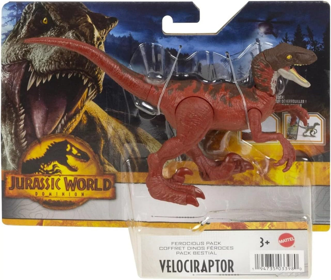 Mondo Jurassic Dominion - Fierce Animal Dinosaur Velociraptor - 18cm Articulated Action Figure