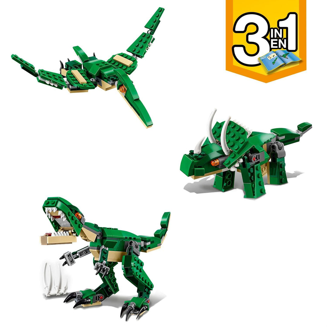 LEGO Creator Mighty Dinosaurs 3-in-1 Building Set - T-Rex, Triceratops & Pterodactyl