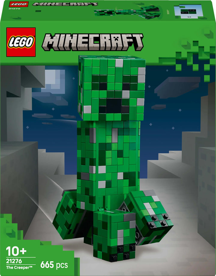 LEGO Minecraft The Creeper Toy - 665-Piece Buildable Posable Figure with Hidden Compartment