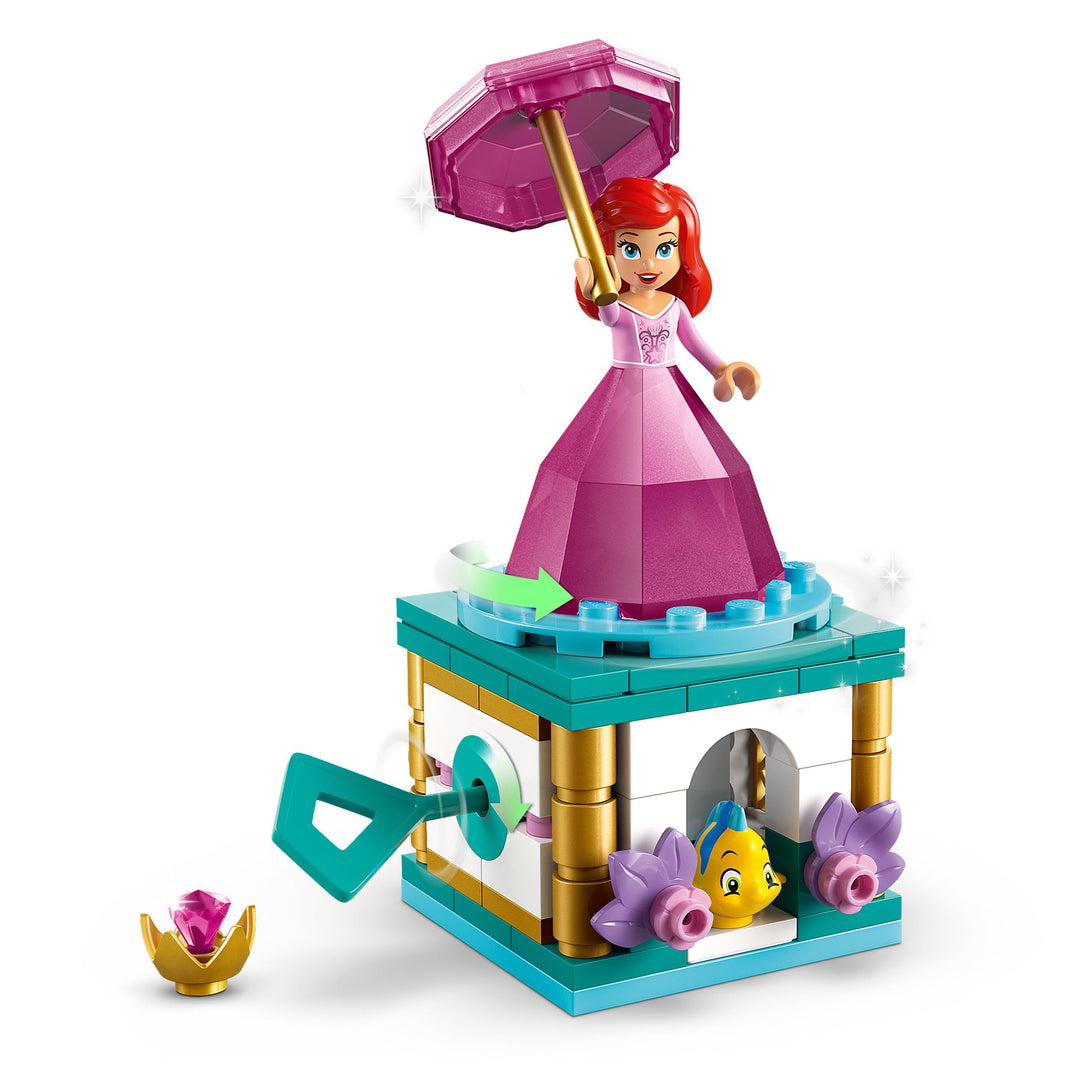 LEGO ǀ Disney Twirling Ariel Building Toy - Spinning Playset for 5+ Year Olds
