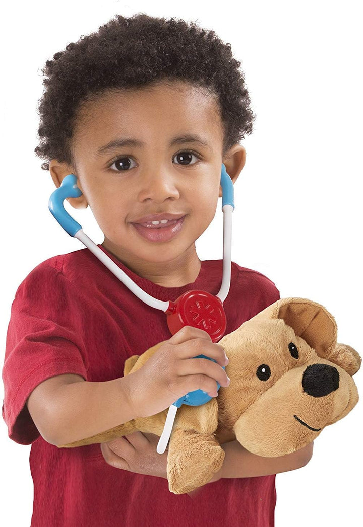 Melissa & Doug Examine & Treat Pet Vet Play Set - Complete Vet Set with Plush Pets for Ages 3+ (18520)