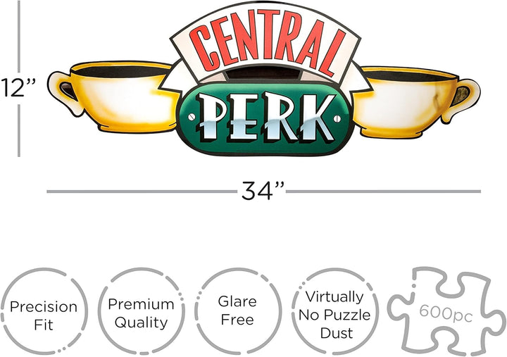 Aquarius Friends Central Perk - Double-Sided 600-Piece Jigsaw Puzzle (75029)