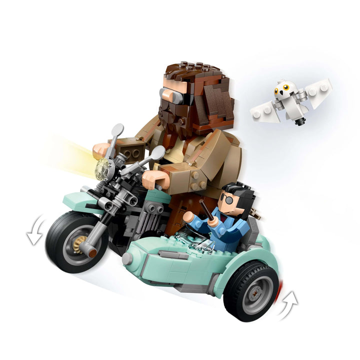 LEGO Harry Potter Hagrid & Harry’s Motorcycle Ride - Buildable Vehicle Playset for Ages 9+