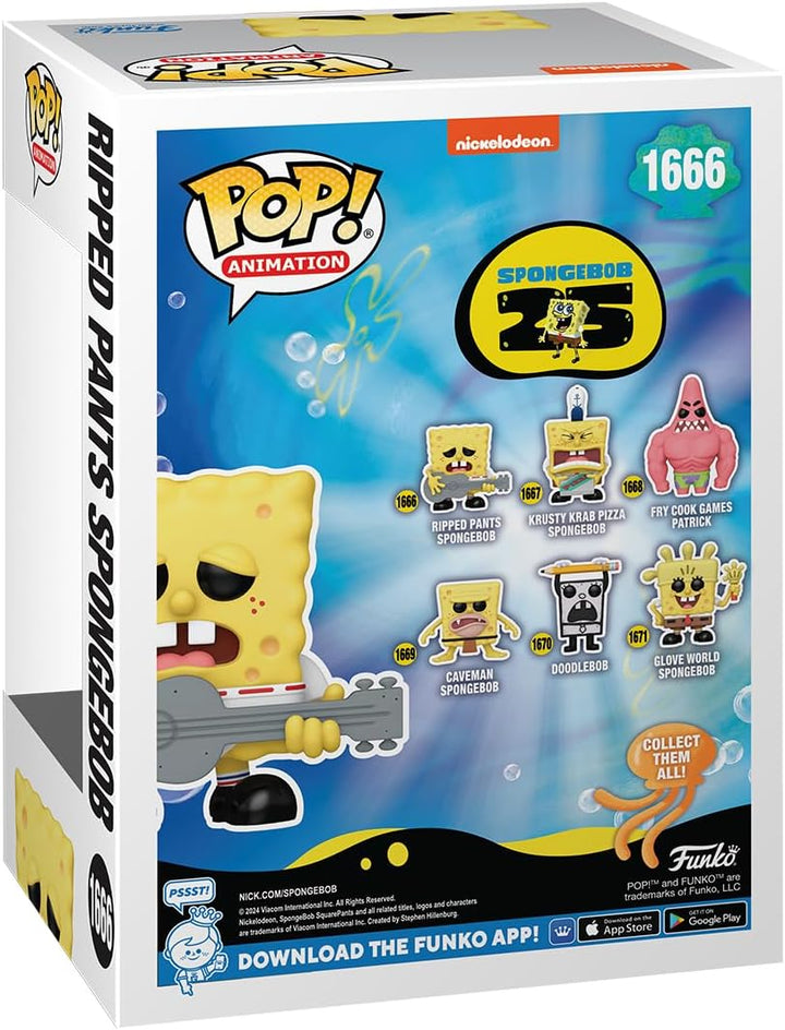 Funko Pop! TV Spongebob Squarepants 25th Anniversary - Spongebob with Guitar Vinyl Figure (75735)