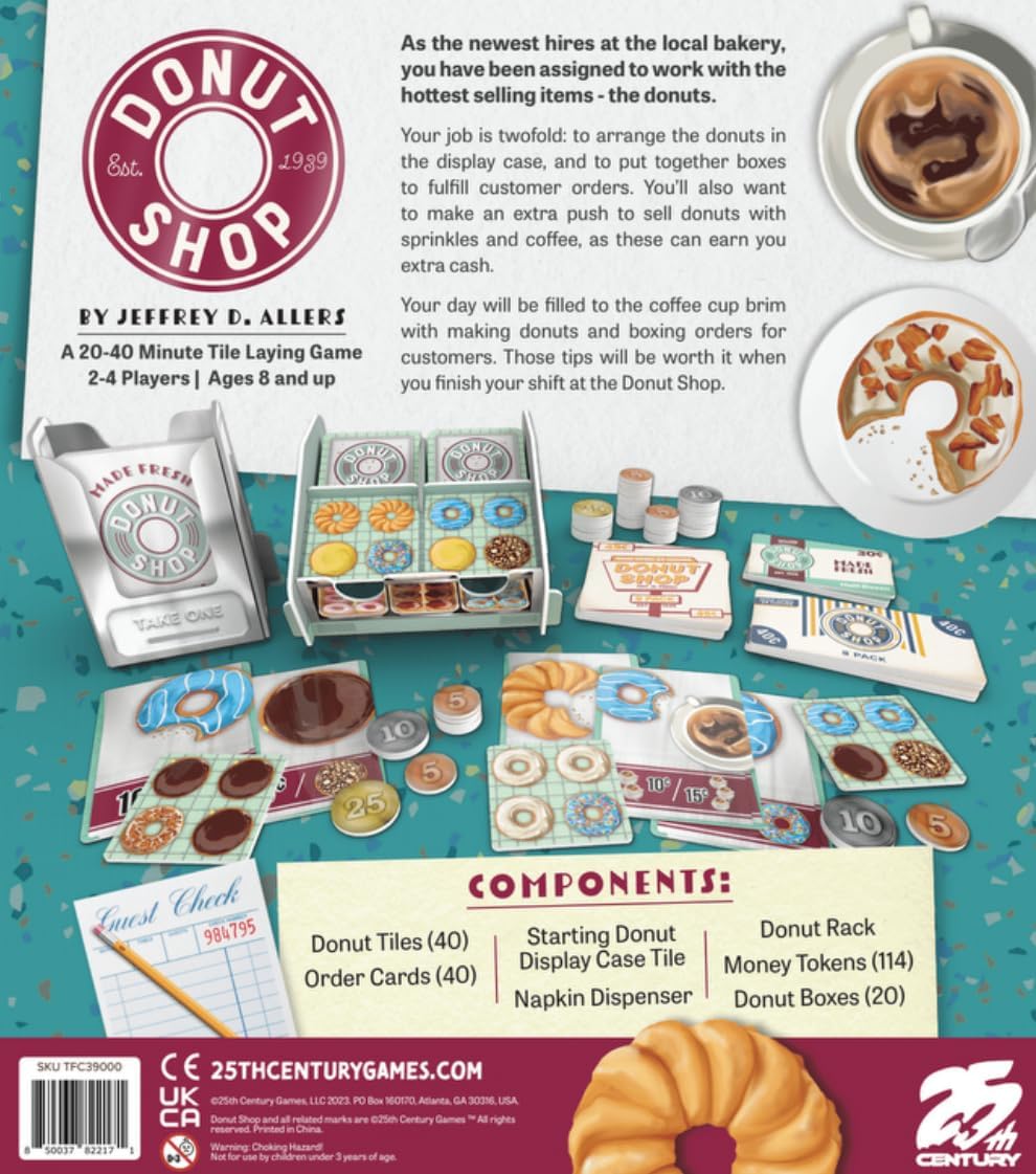 25th Century Games Donut Shop Strategy Board Game