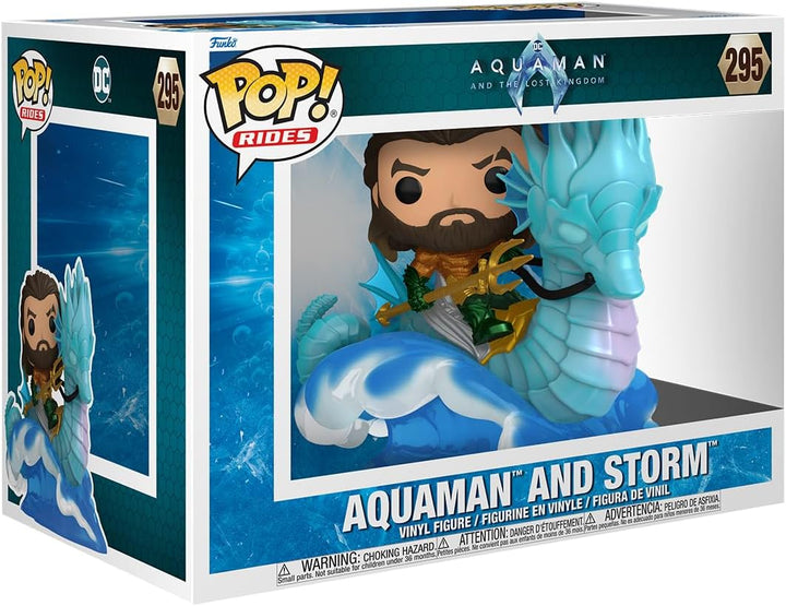 Funko POP! Ride Deluxe: - DC Aquaman on Storm - Collectable Vinyl Figure