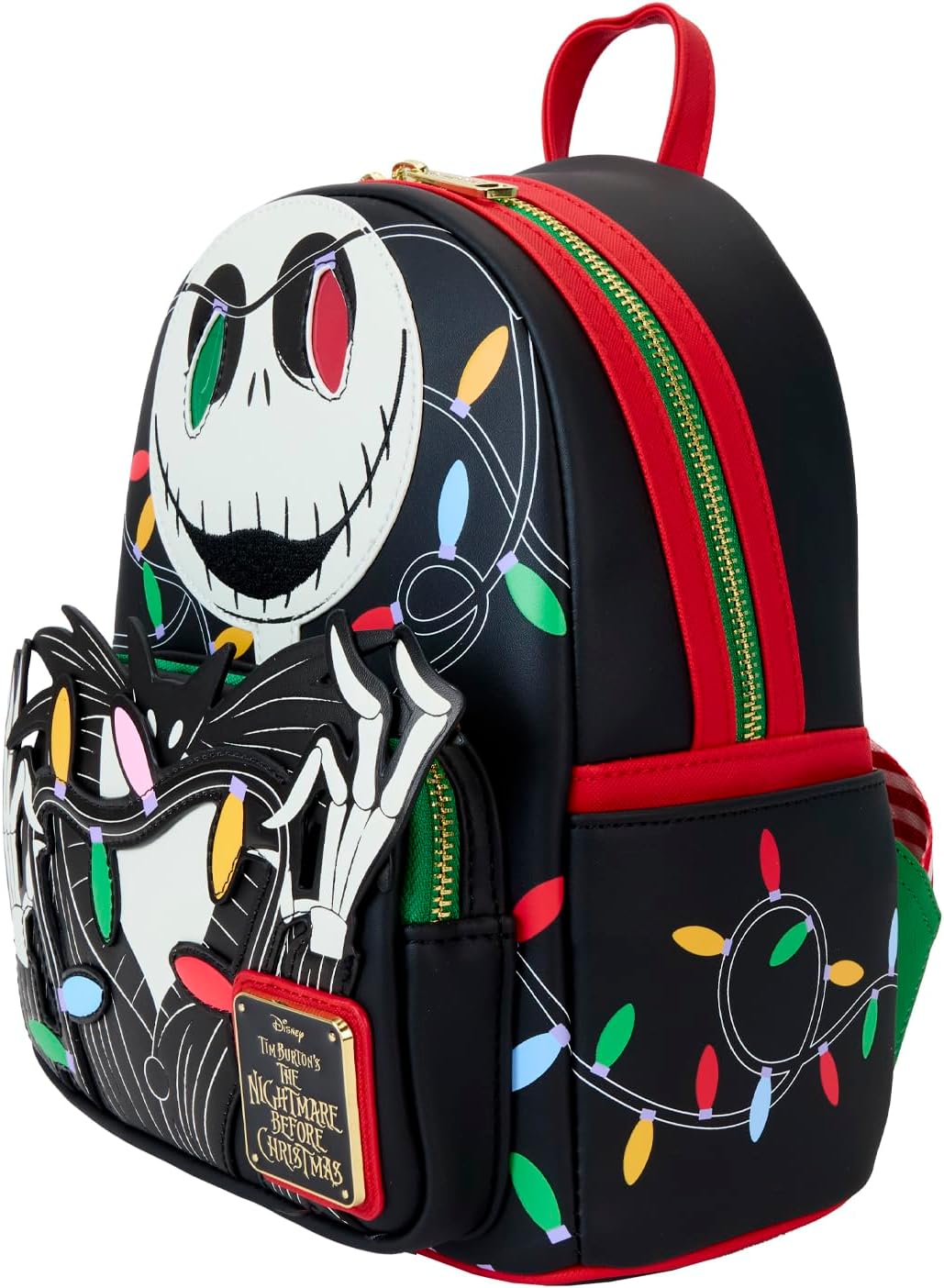 Loungefly The Nightmare Before Christmas Jack Wrapped Up In Lights Mini Backpack (WDBK3787)