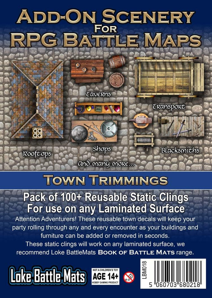 Loke Add-On Scenery for RPG Maps - Town Trimmings - Loke (Accessory Pack, 1st Edition)