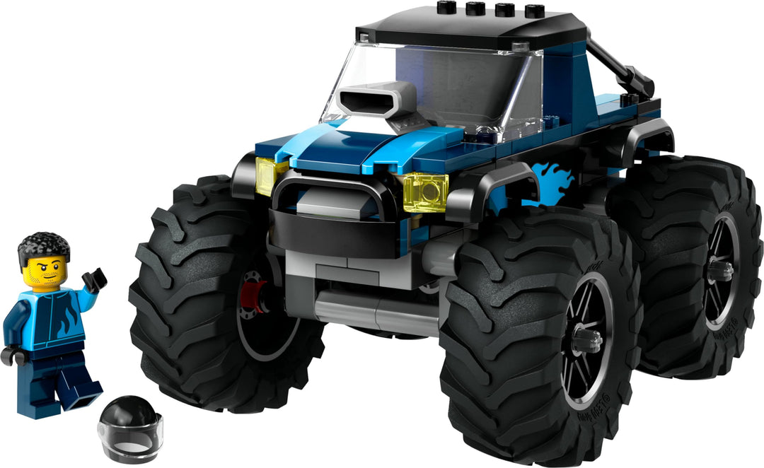 LEGO City Blue Monster Truck 60402 - Building Set with Driver Minifigure for Ages 5+