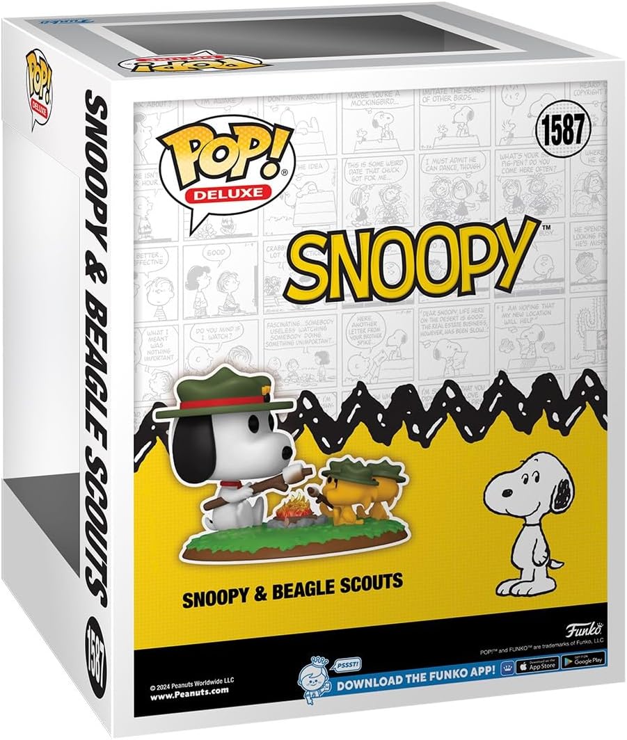 Funko Pop! Deluxe Peanuts - Snoopy with Beagle Scouts Vinyl Figure (Camping)