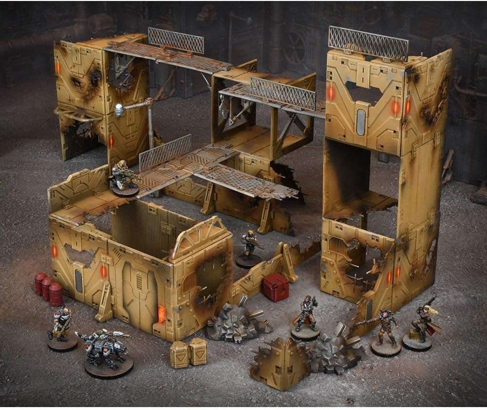 Mantic Games MGTC202 TerrainCrate: Gang Warzone Modular Terrain, Brown