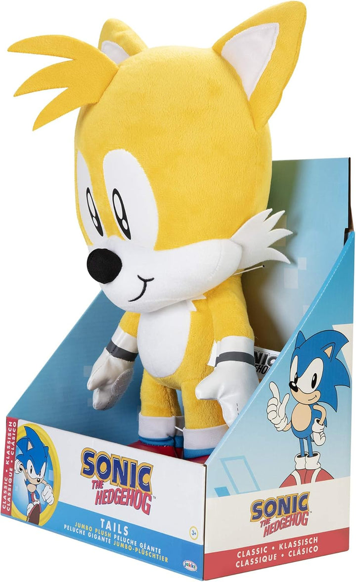 Sonic The Hedgehog Tails Jumbo Plush (2023) - 28" Premium Soft Plush Toy