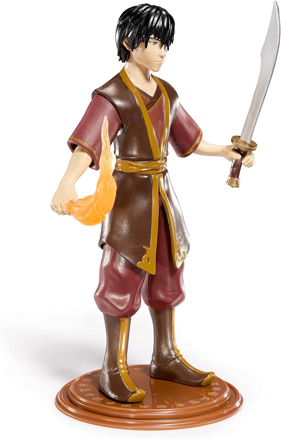 BendyFigs The Noble Collection Avatar: The Last Airbender - Zuko Bendable Posable Collectible Figure (NN8806)