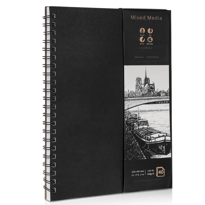 Thboxes A4 Sketch Book 200GSM Thick Paper Spiral Bound Hardback Sketchbook