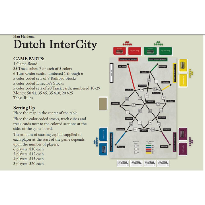 Rio Grande Games Dutch Intercity Strategy Board Game (RIO664)
