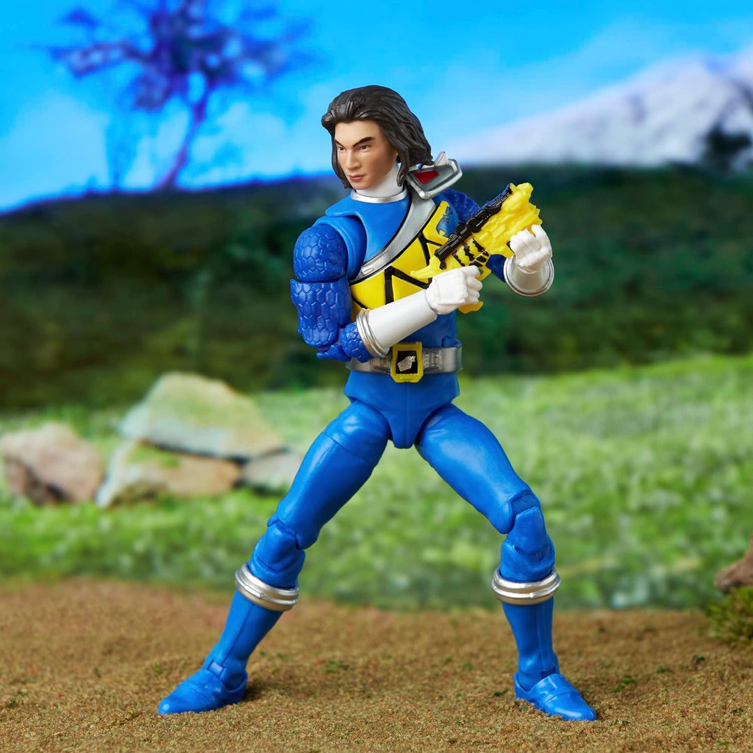 Power Rangers Lightning Collection Dino Charge Blue Ranger 6” Action Figure - Premium Articulation for Ages 4+