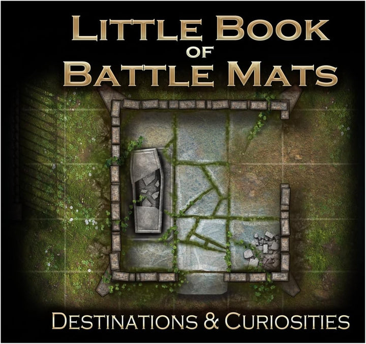 Loke Little Book of Battle Mats - Destinations & Curiosities Portable 6x6 RPG Battle Mat Book (057LBM)