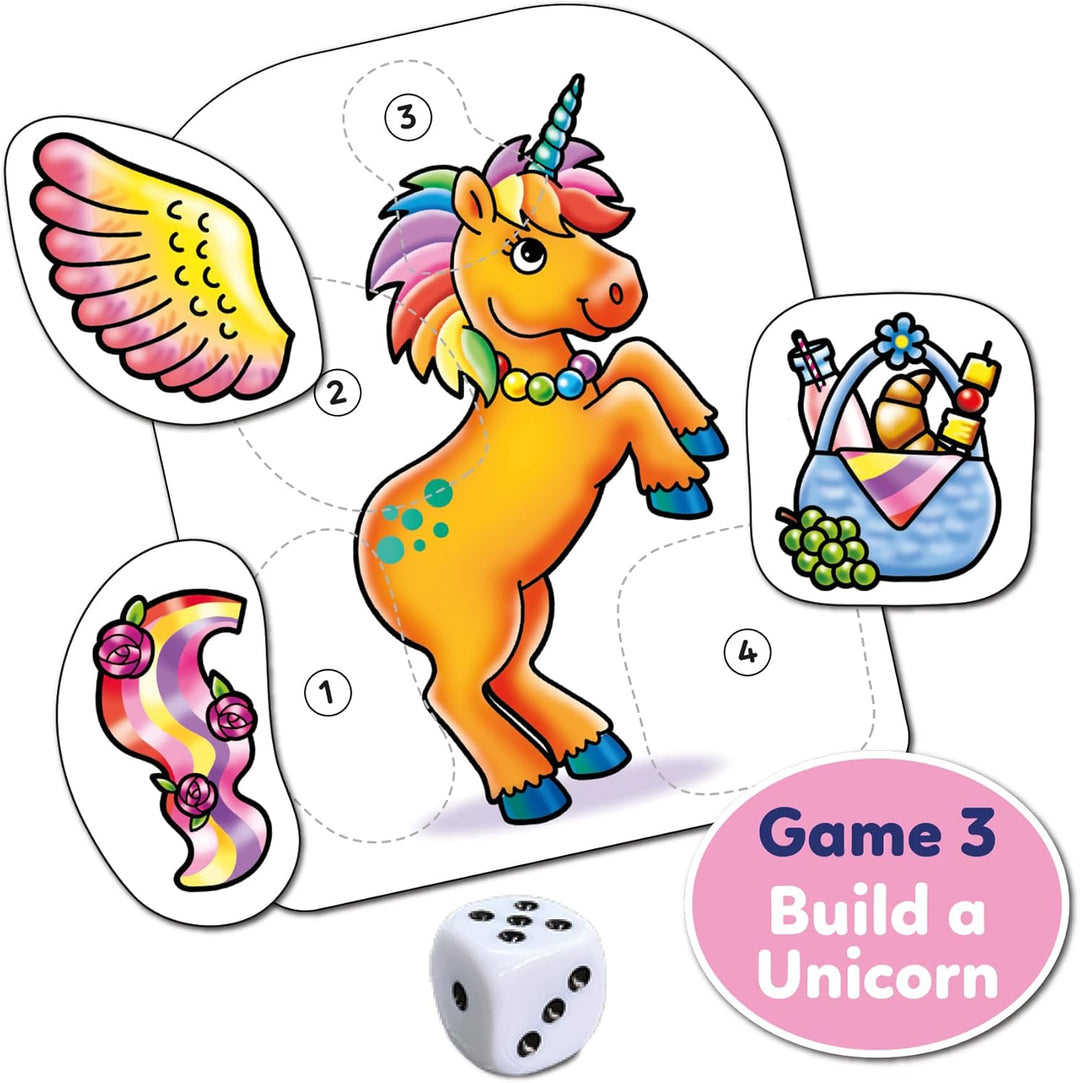 Orchard Toys Unicorn Fun Game 3-in-1 Board Game