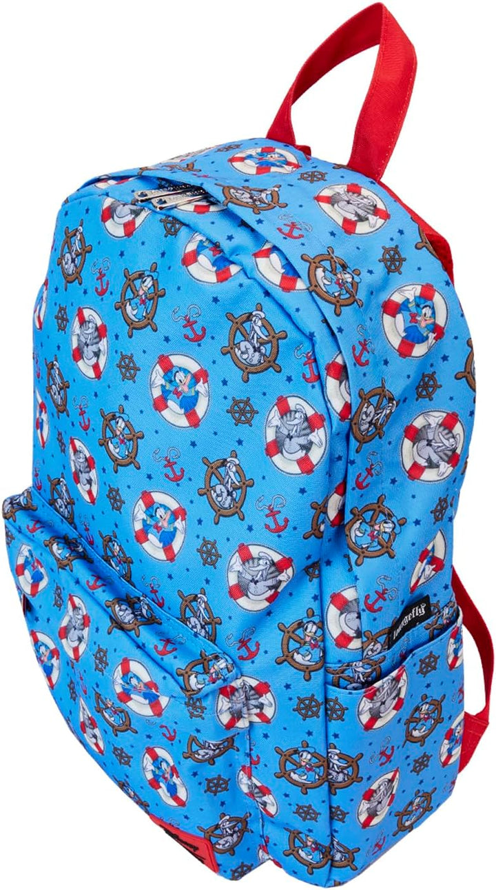 Loungefly Disney Donald Duck AOP 90th Anniversary Backpack (Multi)