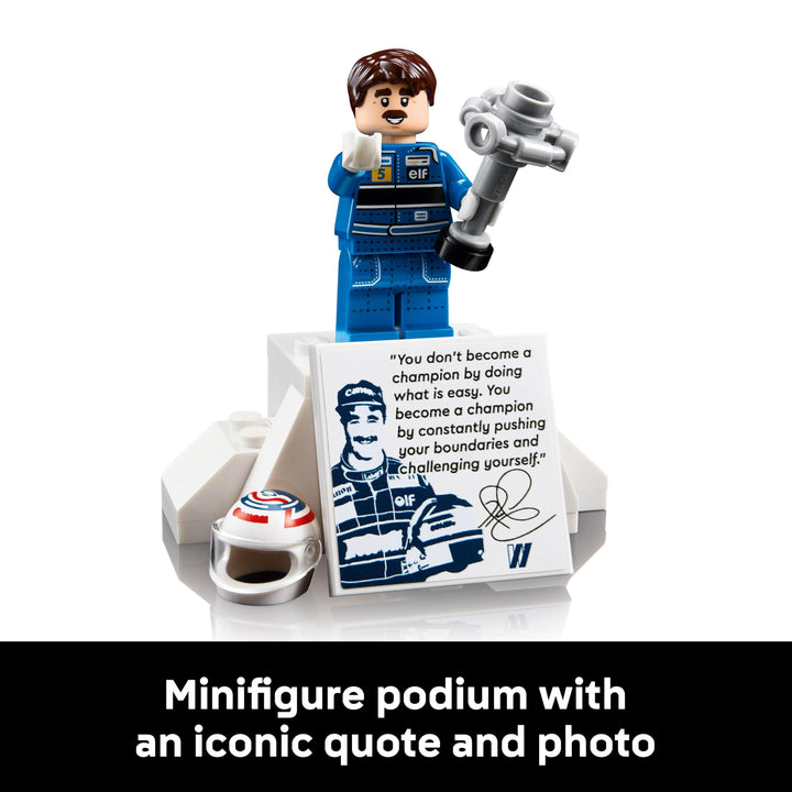LEGO Icons Williams Racing FW14B & Nigel Mansell F1 Car Model Set - 799-Piece Building Kit for Adults