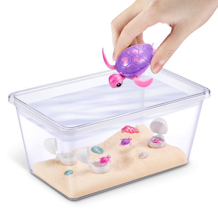Pets Alive Mama Turtle Surprise by ZURU - Robot Pet Turtle with Swimming & Walking Action
