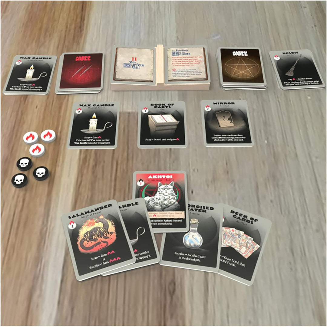 Capstone Games Aleph Null Card Game (CAS-FG3200) - Solo Player Deck Deconstruction Game Inspired by Black Easter Novellas