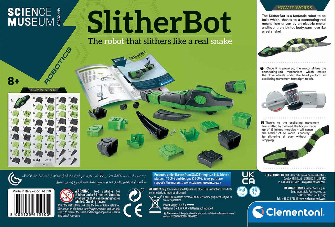Clementoni Slither Bot - Build & Play Snake Robot for Kids 8+