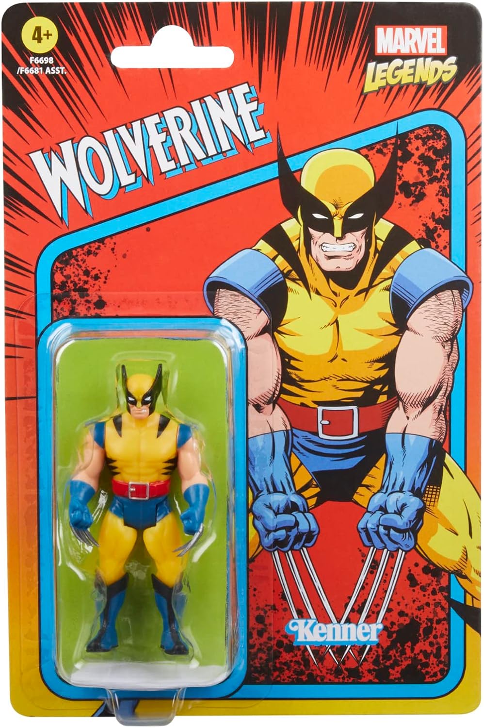 Hasbro Marvel Legends Series Retro 375 Collection - Wolverine Action Figure (F6698)