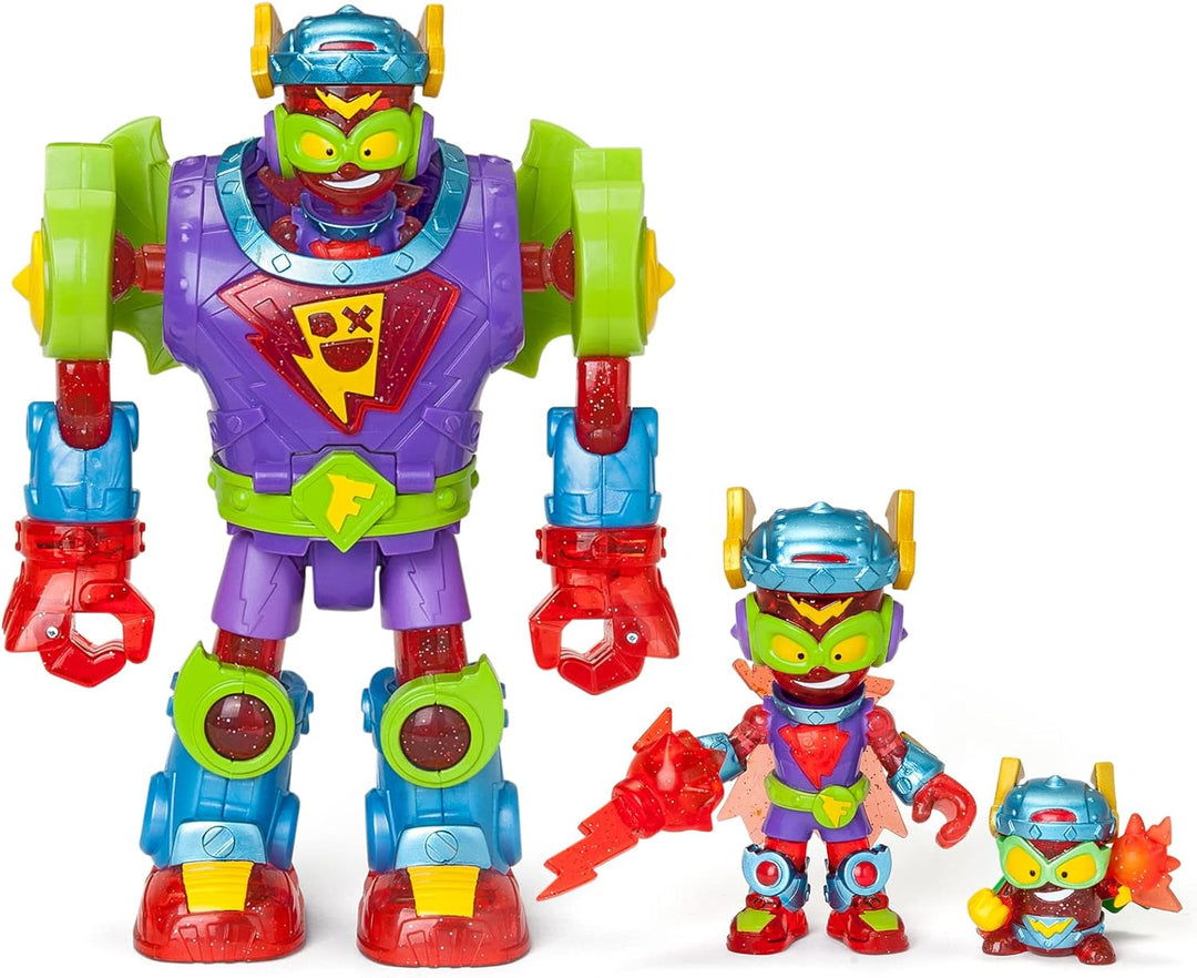 SUPERTHINGS RIVALS OF KABOOM Superbot Storm Fury – Articulated Robot with Combat Features, Multicolored Action Figure for Kids 4+