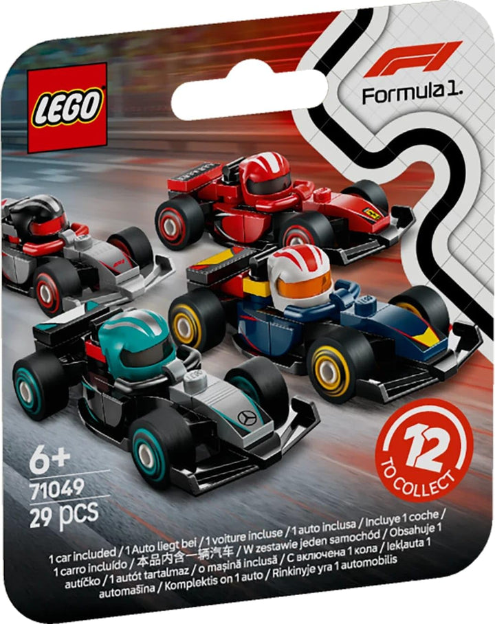 LEGO F1 Collectible Race Cars - 1 of 12 Mini Buildable Models with Moving Wheels for Kids 6+