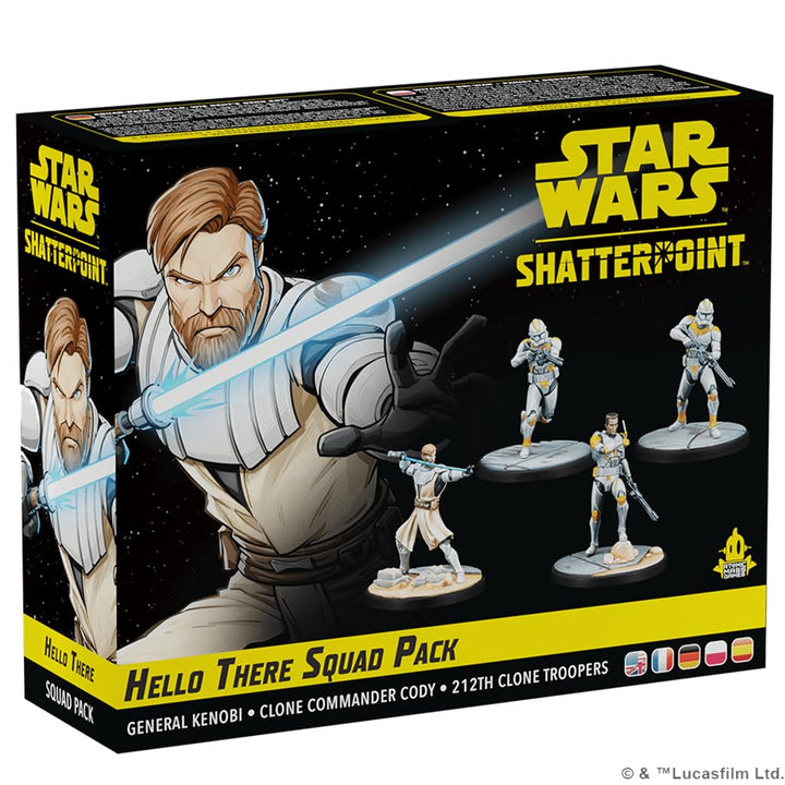 Atomic Mass Games Star Wars Shatterpoint: Hello There - General Obi-Wan Kenobi Squad Pack Miniatures and Card Game (FFGSWP06)