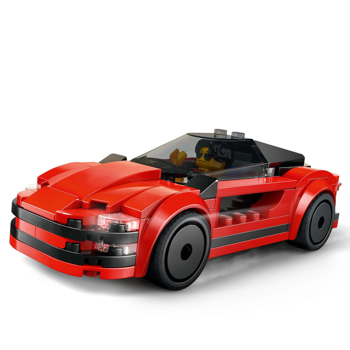 LEGO City Red Sports Car Toy - Buildable Vehicle Playset for 5+ Year Olds