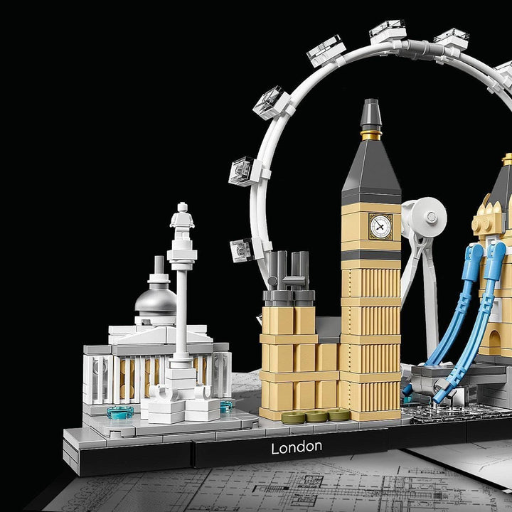 LEGO Architecture Skyline London 21034 - Big Ben, Tower Bridge, London Eye Building Set