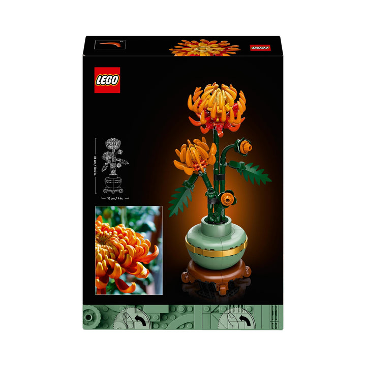 LEGO Icons Chrysanthemum Flower Building Set - Creative Model Kit for Adults