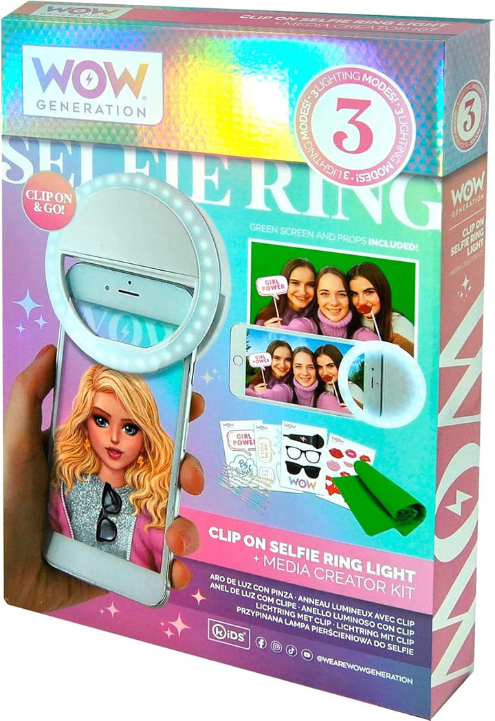 Kids Euroswan WOW00024 Selfie Light Ring with Wow Generation Accessories - Multic