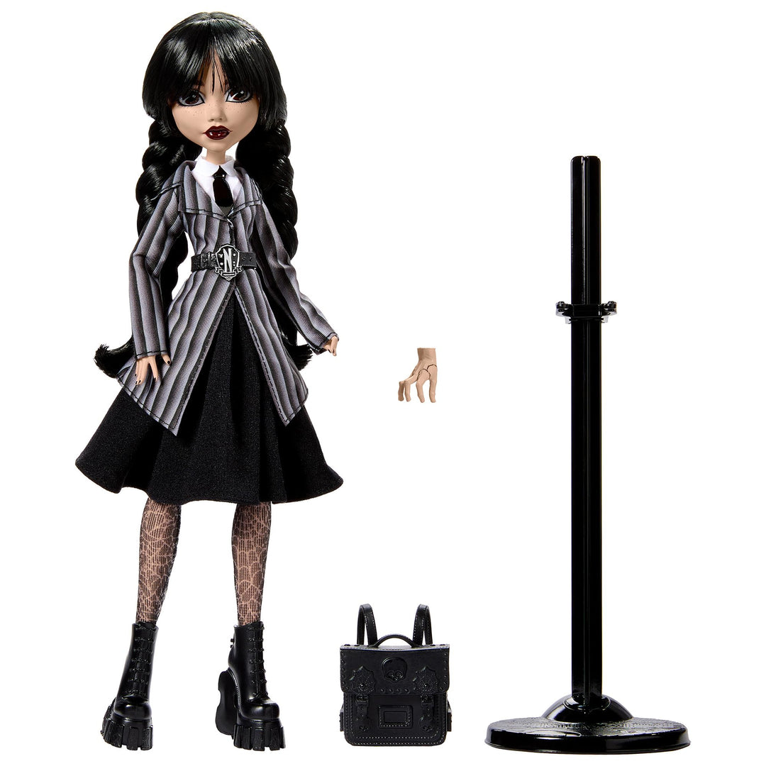 Monster High Wednesday Addams Doll with Accessories - Gothic Style Collectible for Kids 6+