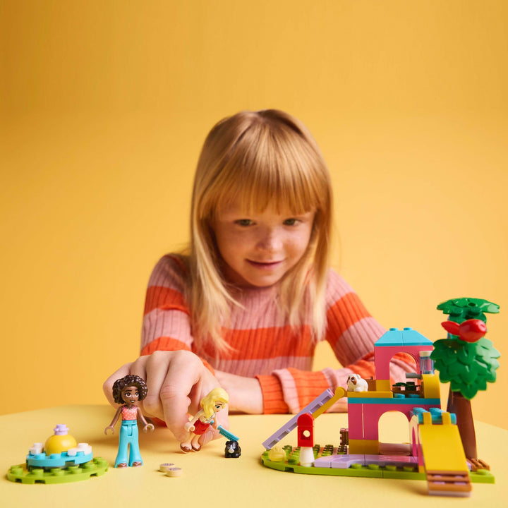 LEGO Friends Guinea Pig Playground Toy - 2 Mini Dolls, 2 Guinea Pig Figures, 86-Piece Building Set for Ages 5+