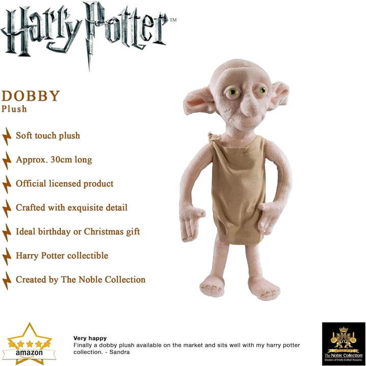 The Noble Collection Harry Potter - Dobby Plush Doll with Posable Limbs (NN7619)