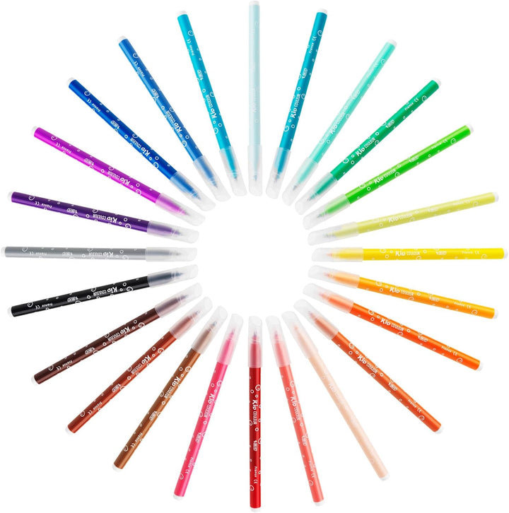 BIC Kids Kid Couleur Felt Tip Pens - Assorted Colors, 18-Pack Cardboard Wallet