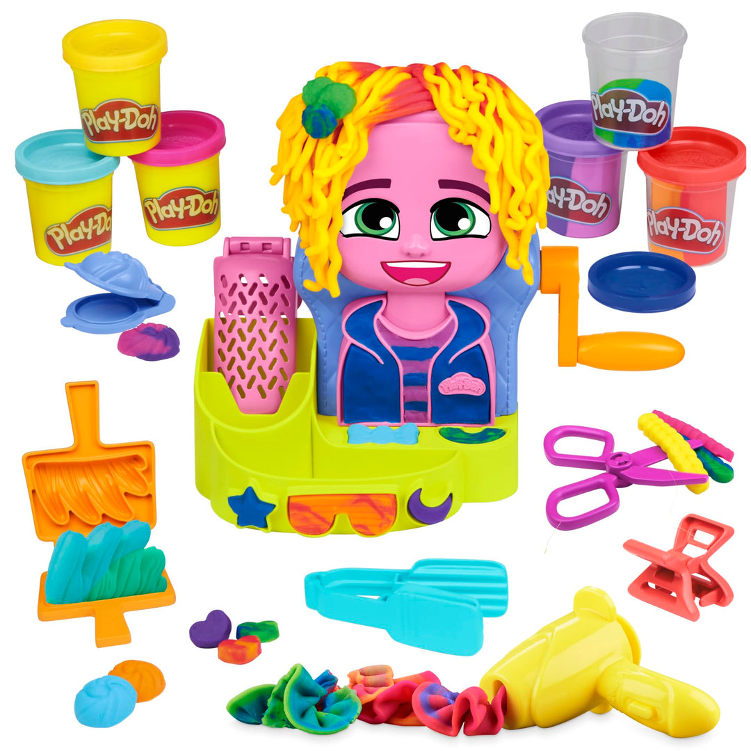 Play-Doh Hair Stylin' Salon Playset - Pretend Play & Creative Styling for Ages 3+