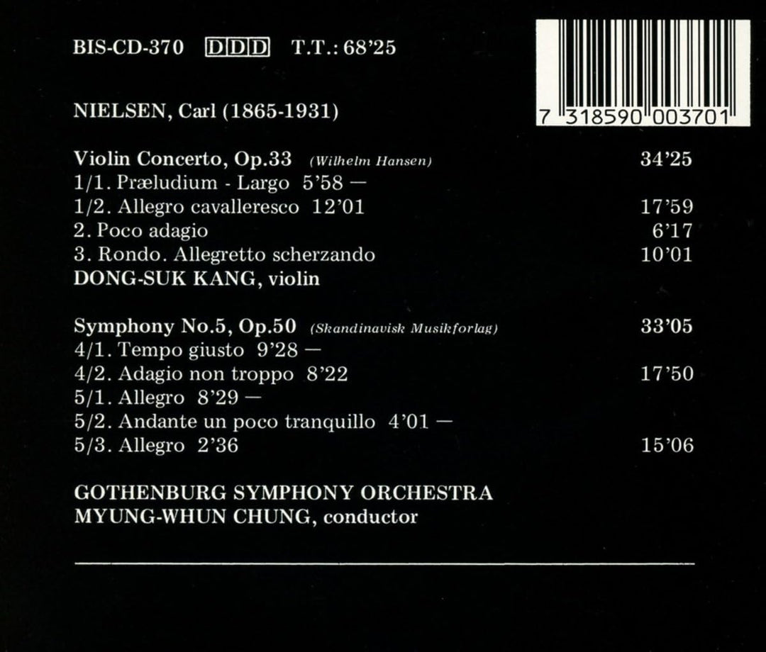 Myung-Whun Chung - Nielsen: Violin Concerto; Symphony No.5 [Audio CD]