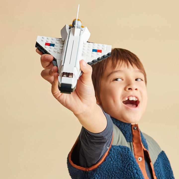 LEGO 31134 Creator 3 in 1 Space Shuttle Toy - Rebuildable Space Playset for Kids 6+