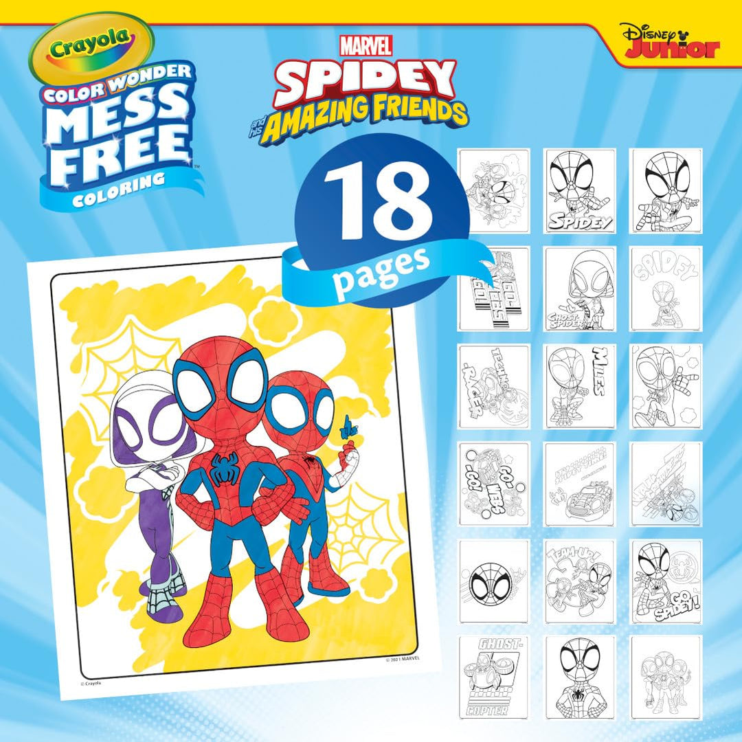 CRAYOLA Color Wonder - Marvel Spidey and His Amazing Friends Mess-Free Coloring Set