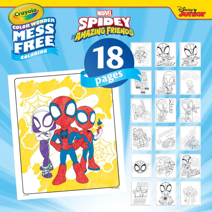 CRAYOLA Color Wonder - Marvel Spidey and His Amazing Friends Mess-Free Coloring Set