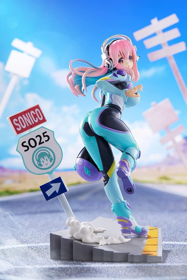 Furyu - Super Sonico Tenitol Non-Scale Figure - Rider Suit Edition with Exclusive Pedestal (Ages 15+)