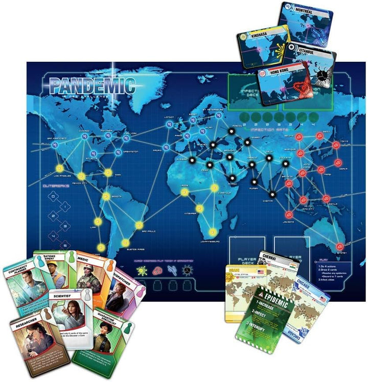 Z-Man Games |Pandemic Board Game | Ages 8+ | For 2 to 4 Players | Average Playtime 45 Minutes